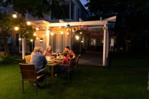 add outdoor lighting to your patio